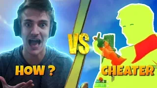 NINJA GETS REKT BY A CHEATER Fortnite Battle Royale