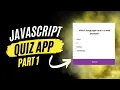 Make a quiz app using JavaScript Part-1