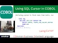 Using SQL Cursor COBOL