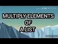 Python Program to Multiply Elements of A list G - PROGRAMMING
