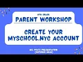 Create MySchools nyc account October 2022