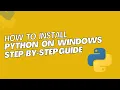 How to Install Python on Windows in 2025 No Errors Add to PATH Beginner Guide