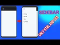 Pure CSS MOBILE Sidebar Menu PROGRAM USING HTML AND CSS