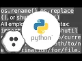 How to move a file in Python