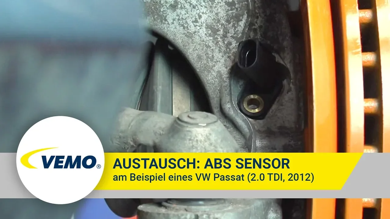 Wie ABS Sensor wechseln am VW Passat [VEMO] – [V10-72-1056]