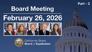 February 26 2026 BOE Board Meeting - PM Session