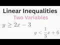Linear Inequalities in Two Variables Algebra 1