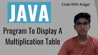 Program To Display The Multiplication Table Of 8 Java Tutorial