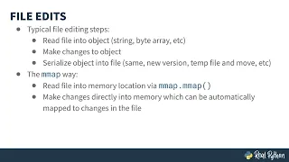 File With Memory Mapping Using Python mmap