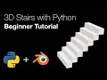2 8 Blender Python Programming Tutorial for Beginners Stairs