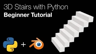 2 8 Blender Python Programming Tutorial for Beginners Stairs