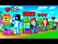 JJ and Mikey : STORM vs RAINBOW Elemental Life Cycle Evolution in Minecraft - Maizen
