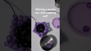 purple star mini Kandi cuff