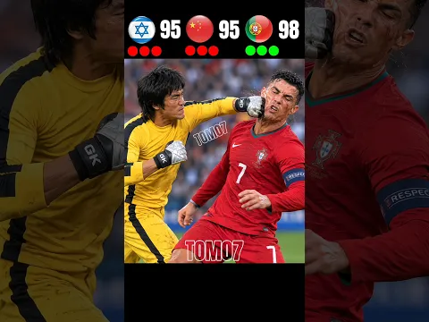 Israel vs China vs Portugal || PENALTY SHOOTOUT ||🤯🔥IMAGINARY MATCH 2026 ||🥶#shorts #cr7 #football