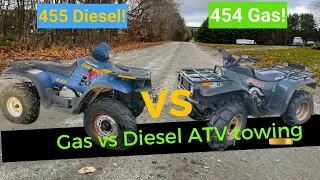 Polaris Diesel vs Arctic cat Gas ATV towing