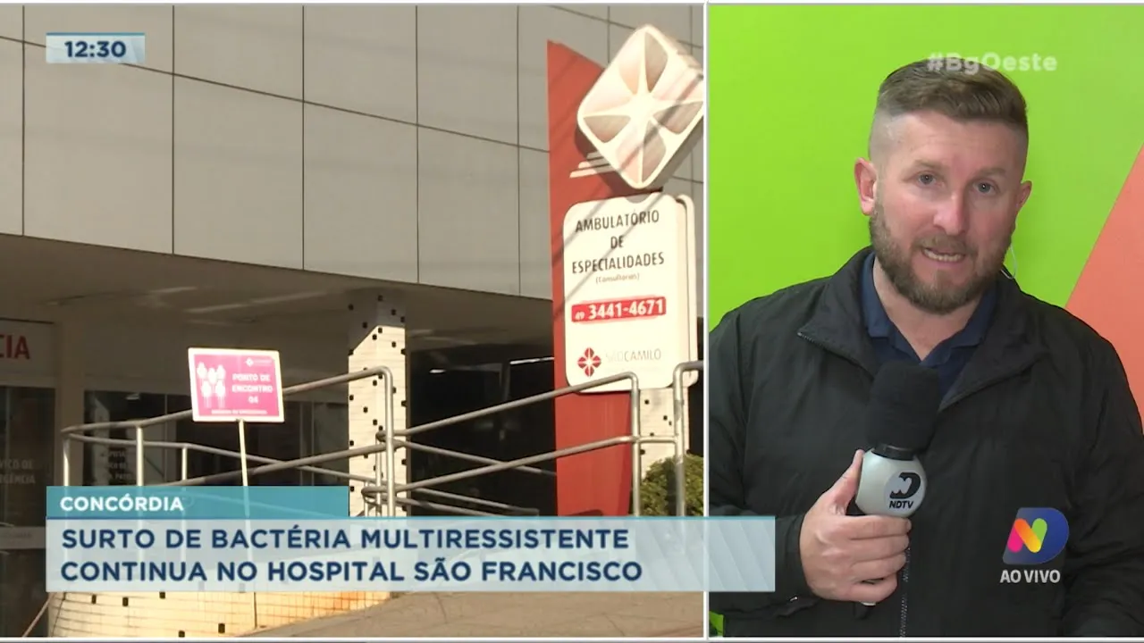 Surto de bactéria multirresistente continua no Hospital São Francisco em Concórdia