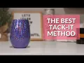 Tack-it method tumbler tutorial CrystaLac Glitter Glue for Epoxy or CrystaLac Cups