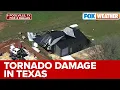 Aerial Footage Captures Tornado Damage in Poolville Texas