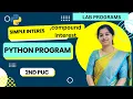 Python Program Simple vs Compound Interest User Defined Function Class Lab Program 3