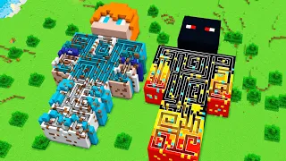 Labirintos no Corpo de Noob vs Pro