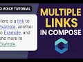 Jetpack Compose Support Multiple Clickable Links in One Text No Voice