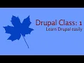 Drupal online Basic installation page menu creation Chapter-1