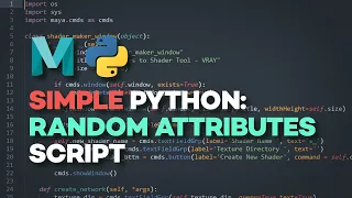 Effortless Randomisation in Maya with Code - Simple Python