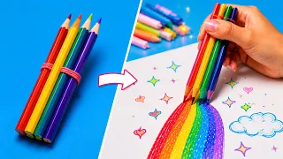 Art Challenge 🎨🔥 Awesome Drawing Tricks & DIY Hacks You Must Try!