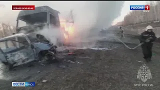 В Марьяновском районе произошло крупное ДТП