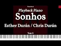 Sonhos - Esther Durán | Chris Durán PLAYBACK PIANO Tom G LEGENDADO #playback