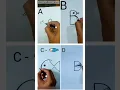 ABCD Drawings from Alphabets Letters easy drawings tik tok