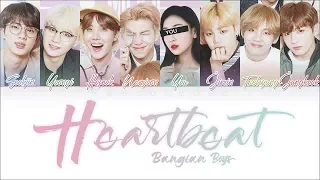 BTS Heartbeat 8 Members Ver Color Coded Lyrics Han Rom Eng 