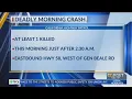 One person killed in crash on eastbound highway 58