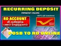 Post office Recurring deposit online payment POSB to RD account online payment tamil Rd payment