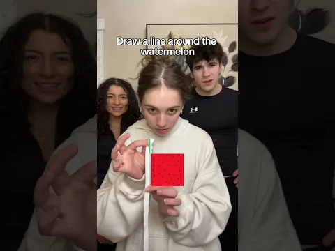 Draw A Line Around The Watermelon Challenge! 🤣