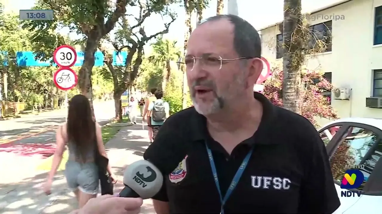 Homem tenta furtar fiação elétrica da Ufsc, mas é hospitalizado após levar choque