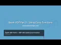 Spark UDF Part 3 Using Curry Functions