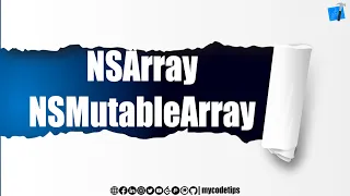 NSArray NSMutableArray in Objective-C IOS Series mycodetips Hindi