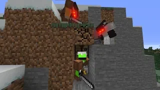 Minecraft Speedrunner VS 2 Hunters 