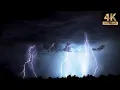 Download Lagu 4 hours of rain and thunder, real storm sound for good sleep |Thunderstorm #1