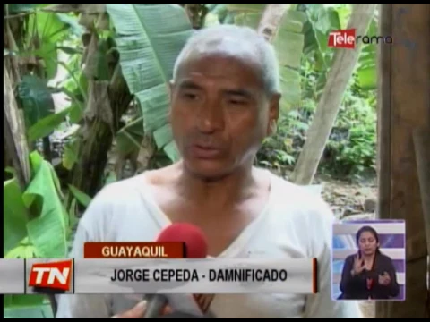 Familias y viviendas afectadas por fuertes lluvias