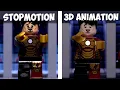 Lego Iron Man s New Suit - STOPMOTION VS 3D ANIMATION COMPARISON