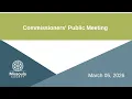 Commissioners Public Meeting March 05 2026