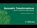 TEAM BENJAMIN COMPUTER GRAPHICS PRESENTATION OVER 2D 3D TRANSFORMATIONS