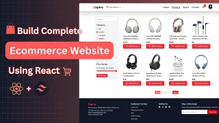Complete Ecommerce Website using React JS Tailwind CSS and Context API Step by Step Tutorial