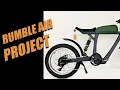 Rumble Air project rare ebike frame with Ariel Rider x Class 52v electric bike motor