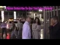 Jesse Williams and Aryn Drake Lee outside Montalban Theatre in Hollywood
