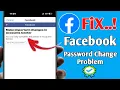 How to Fix Make Important Changes in Account Center on Facebook 2025