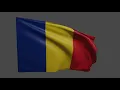Romania Flag Animation Romania Flag Flying