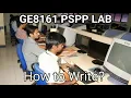 GE8161 Problem solving and Python Programming laboratory anna University How to write